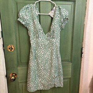 Green Floral Princess Polly Spring Dress